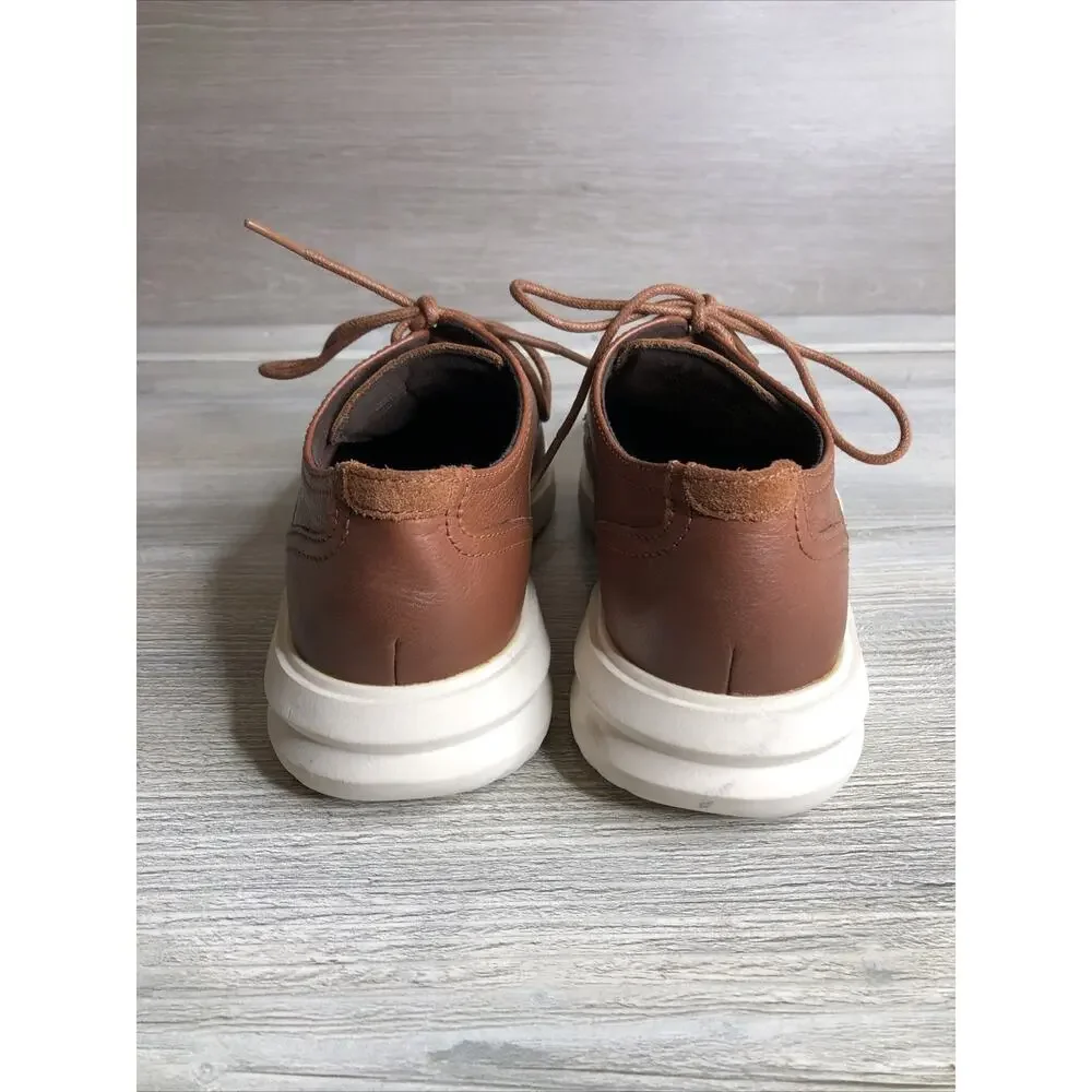 Cole Haan Grand+ Plain Toe Oxford Mens Sz 8.5W British Tan Leather Shoes C36935